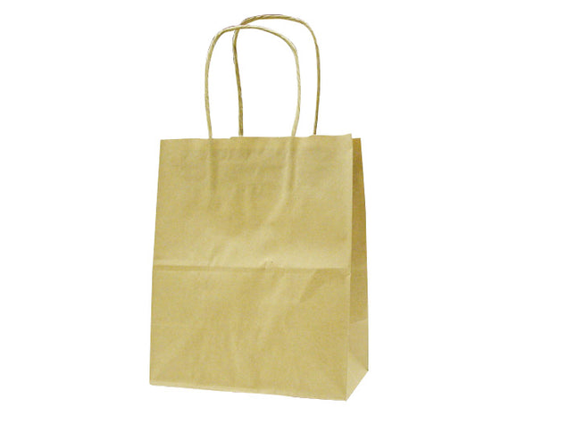 手提げ紙袋 T-2 茶無地