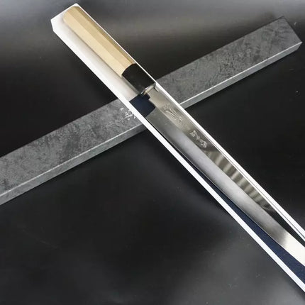 Masamoto Honyaki Mirror finish Yanagiba Knife 300mm HA0430 Blue Steel#1 JAPAN