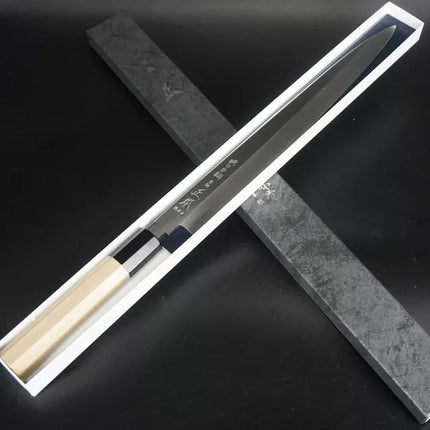 Masamoto Honyaki Mirror finish Yanagiba Knife 300mm HA0430 Blue Steel#1 JAPAN